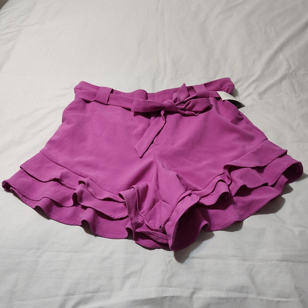 Eloquii Ruffled Shorts